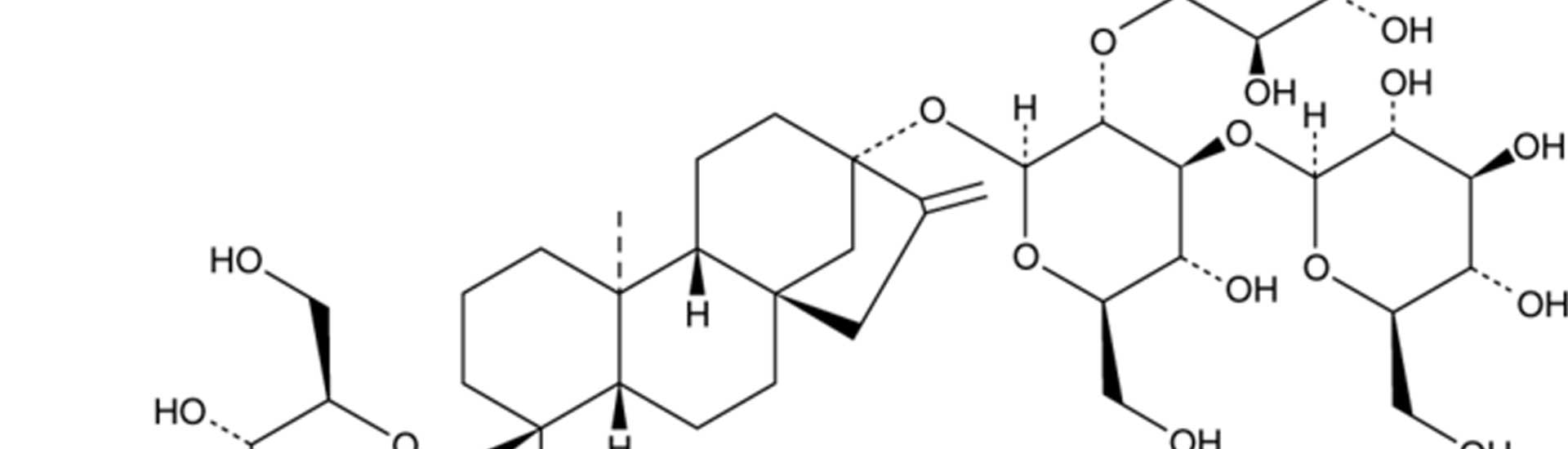 Rebaudioside(reb) D natural stevia structural formula